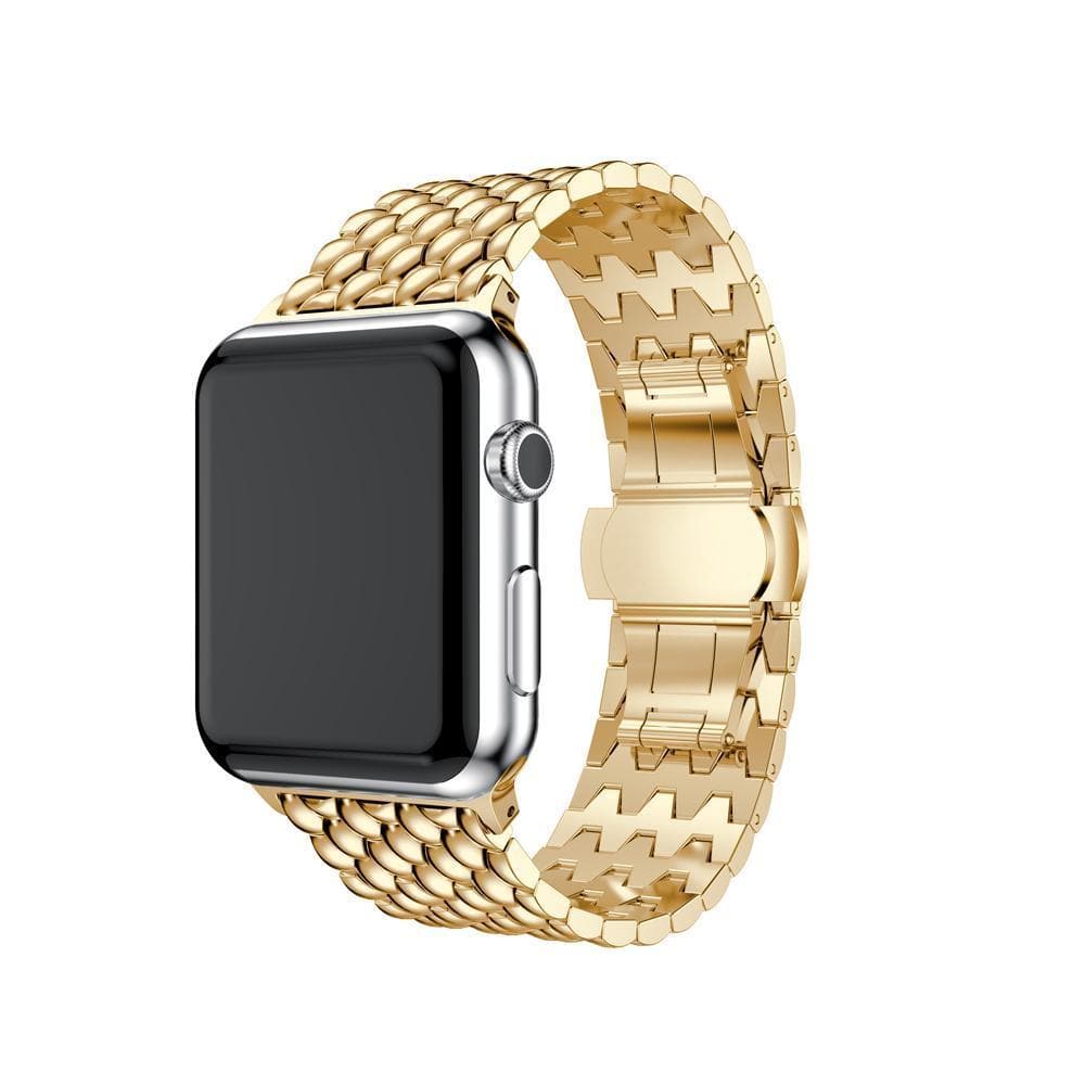 Wave Link Stainless Steel Watch Band