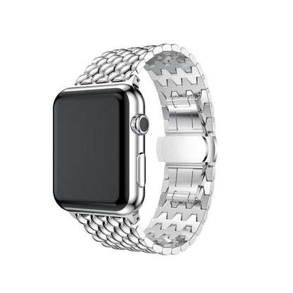 Wave Link Stainless Steel Watch Band