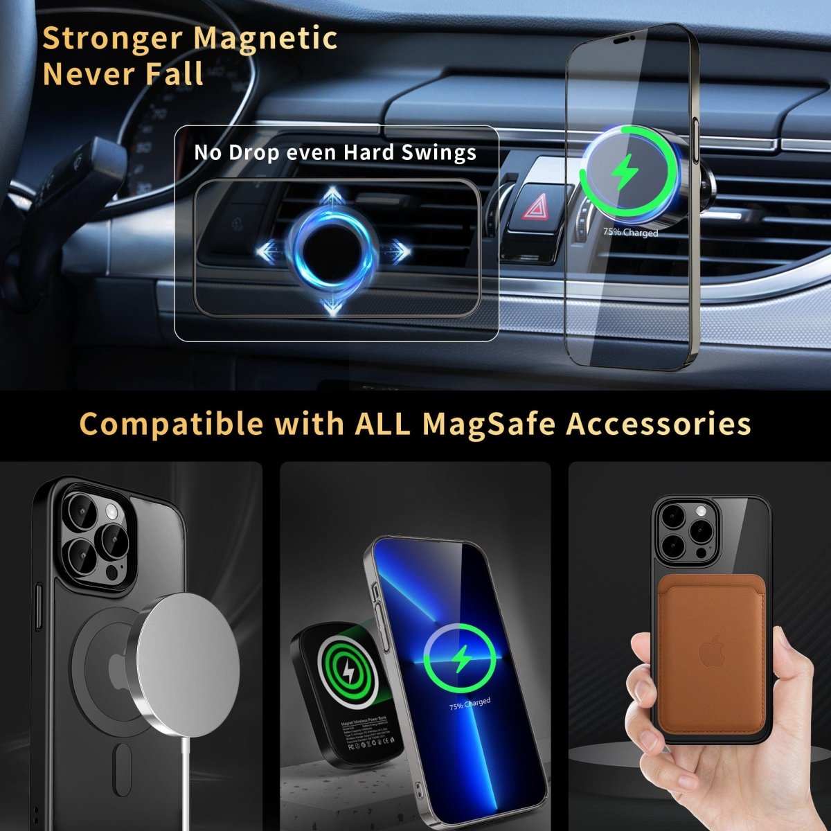 Chrome Plated Magnetic Phone Case