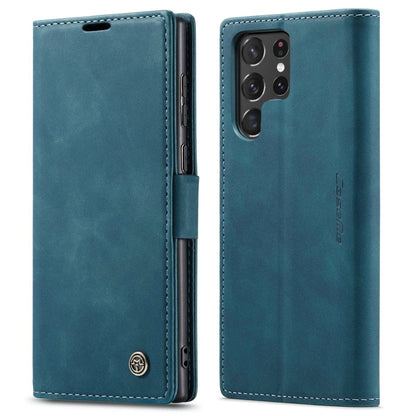 Slim Magnetic Leather Case For Samsung Galaxy - Blue