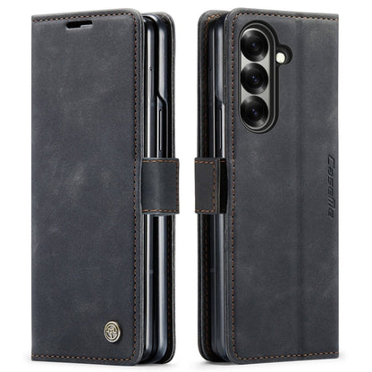 Slim Magnetic Leather Case For Samsung Galaxy - Black