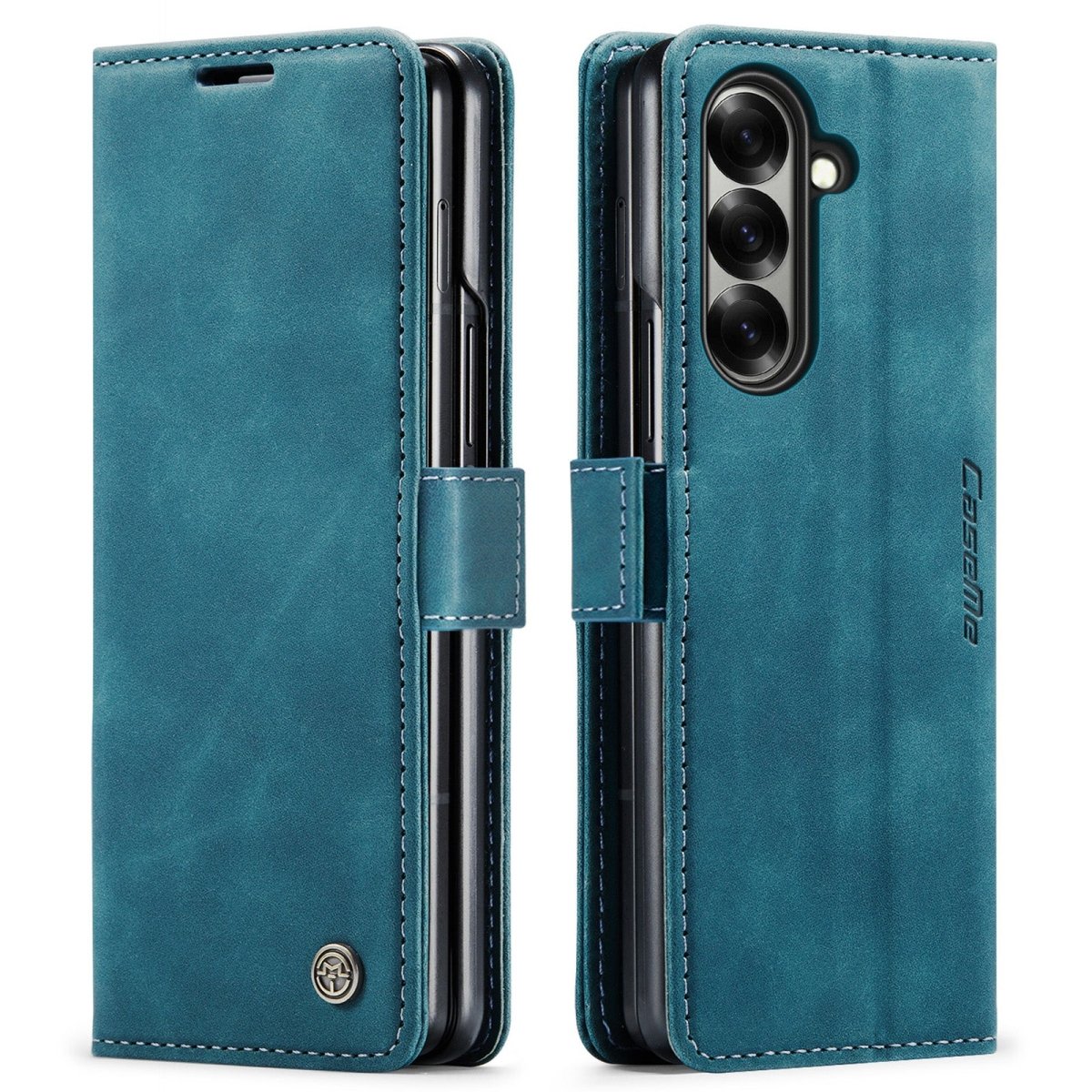 Slim Magnetic Leather Case For Samsung Galaxy - Blue