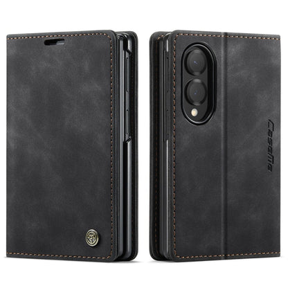 Slim Magnetic Leather Case For Samsung Galaxy - Black