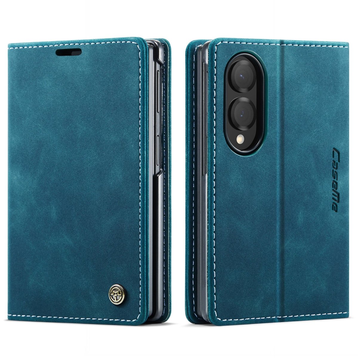 Slim Magnetic Leather Case For Samsung Galaxy - Blue