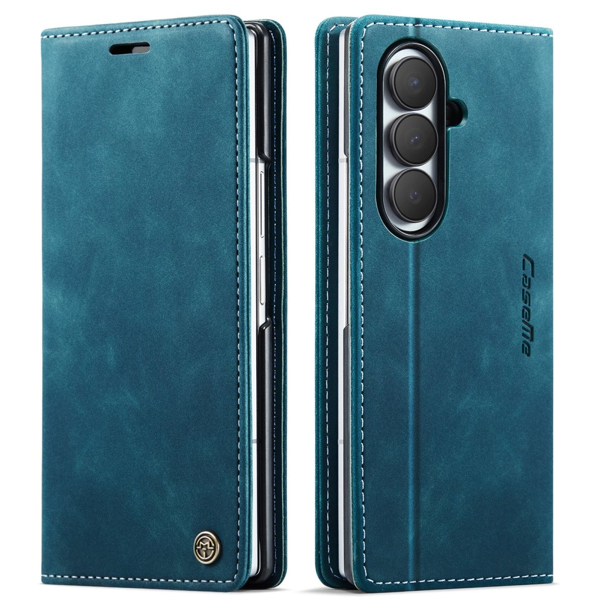 Slim Magnetic Leather Case For Samsung Galaxy - Blue