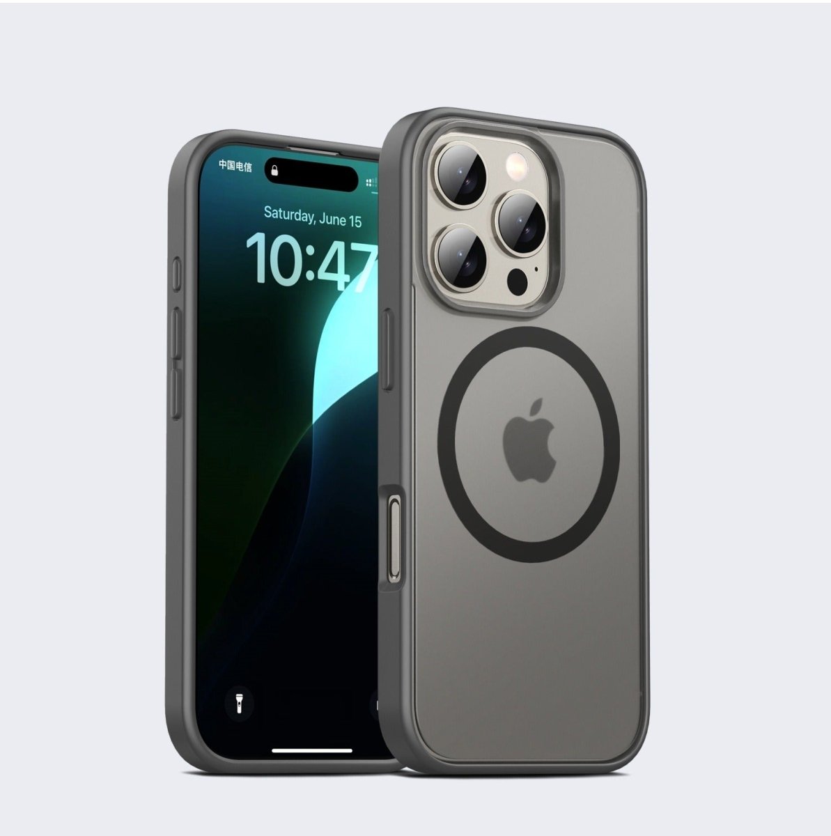Shockproof Matte Phone Case - Gray