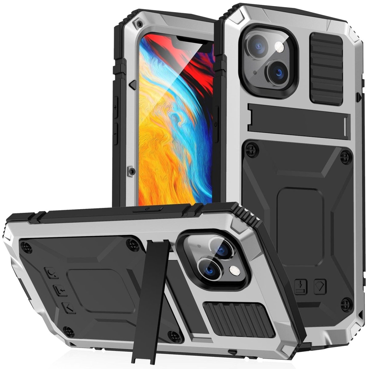 Rugged Heavy Duty Phone Case with Kickstand