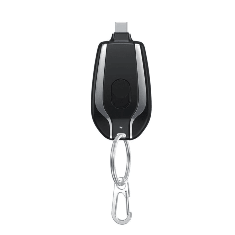 Keychain Phone Charger - Black