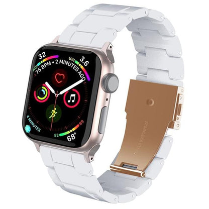 Italian Resin Watch Band - White