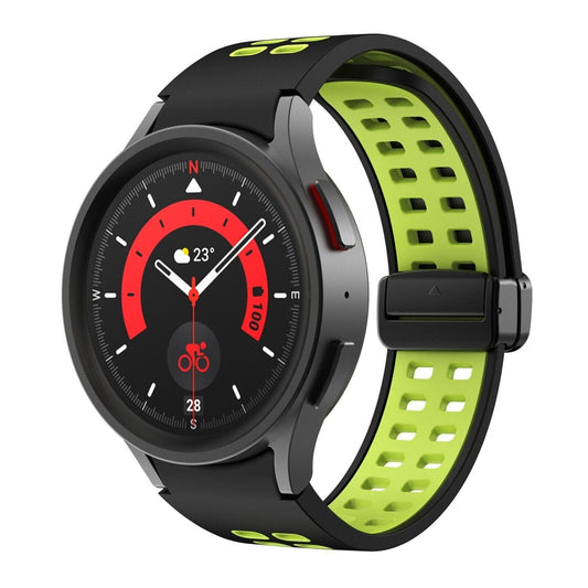 Magnetic Sports Watch Band For Samsung - Black Green