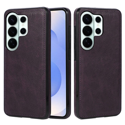 Slim Leather Case For Samsung Galaxy - Purple
