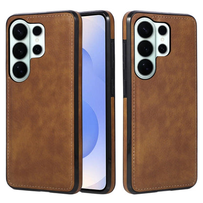 Slim Leather Case For Samsung Galaxy - Brown