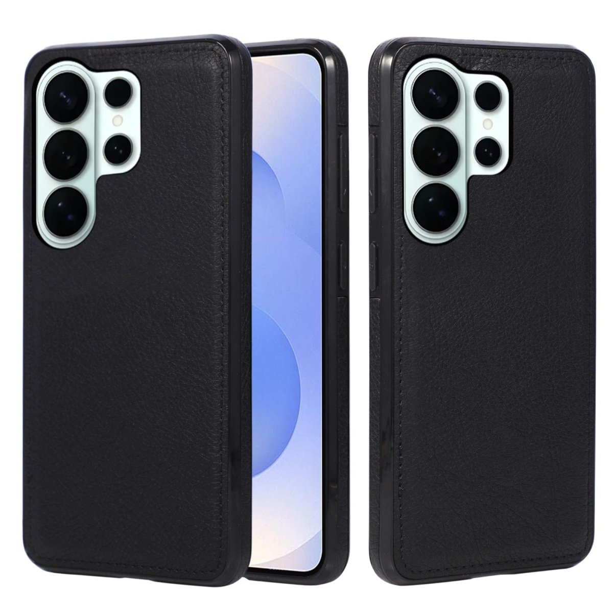 Slim Leather Case For Samsung Galaxy - Black
