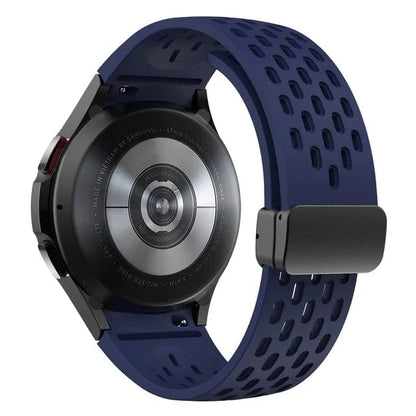 Breathable Magnetic Sports Watch Band For Samsung - Midnight Blue