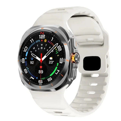 Rugged Sports Watch Band For Samsung Watch 7 Ultra - Starlight