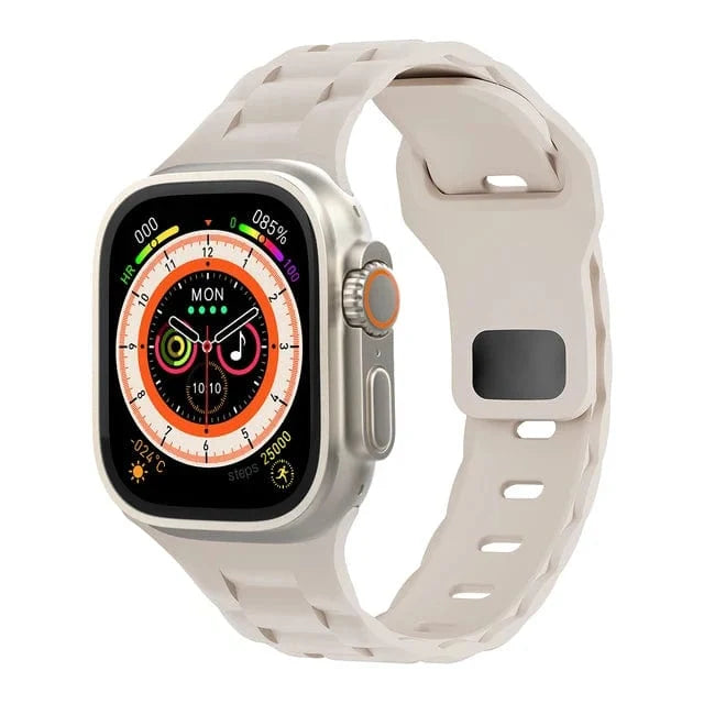 Link Silicone Sports Watch Band - Starlight