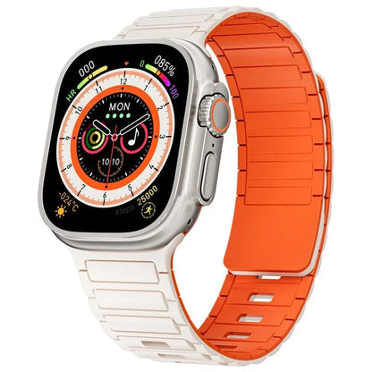 Silicone Magnetic Loop Watch Band - Star Orange