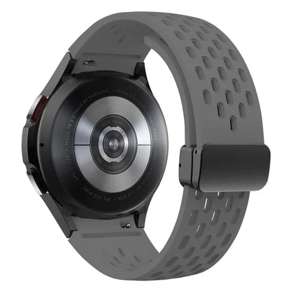Breathable Magnetic Sports Watch Band For Samsung - Space Gray