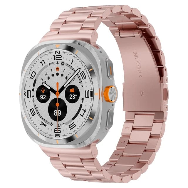 Stainless Steel Watch Band For Samsung Watch 7 Ultra - Rose Pink