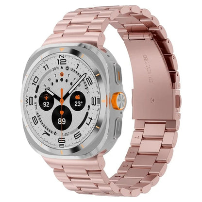 Stainless Steel Watch Band For Samsung Watch 7 Ultra - Rose Pink