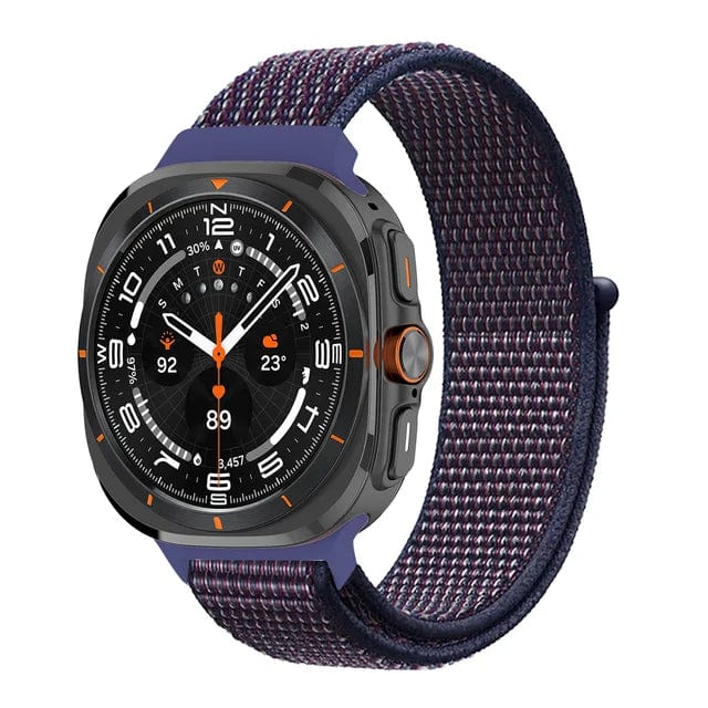 Nylon Sports Watch Band For Samsung Watch 7 Ultra - Indigo