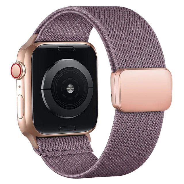 Magnetic Nylon Sports Watch Band - Smoke Purple