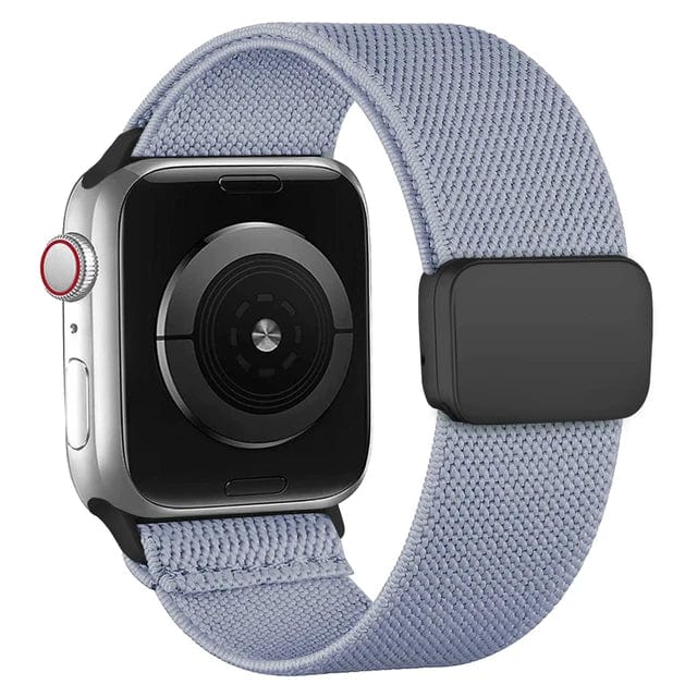 Magnetic Nylon Sports Watch Band - Blue Gray