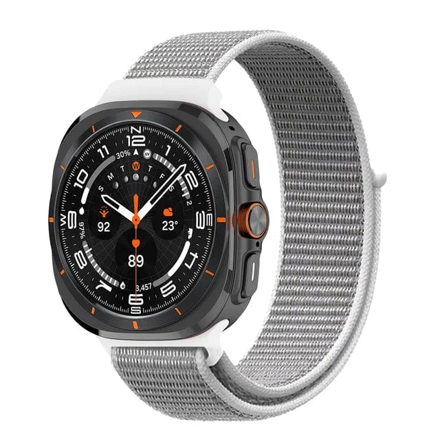 Nylon Sports Watch Band For Samsung Watch 7 Ultra - Sea Shell
