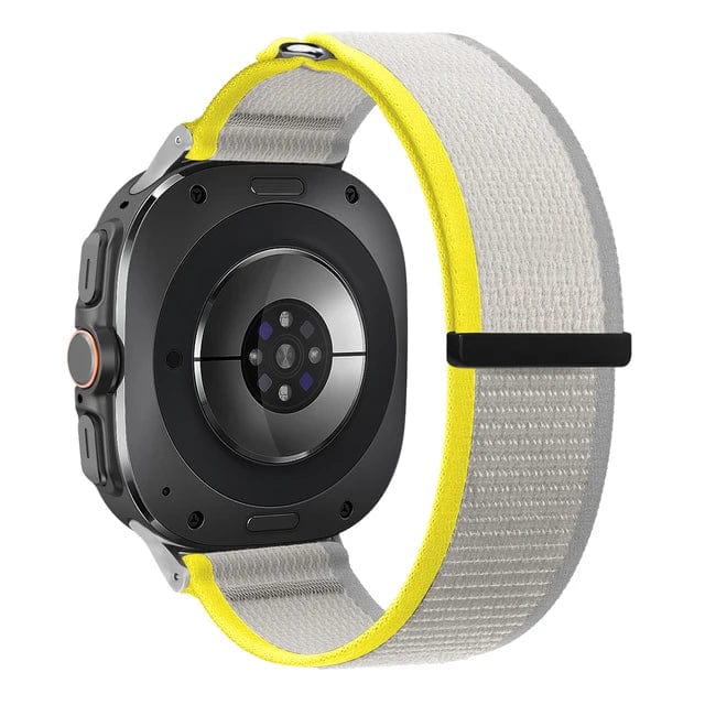 Trail Loop Watch Band For Samsung Watch 7 Ultra - Yellow Gray