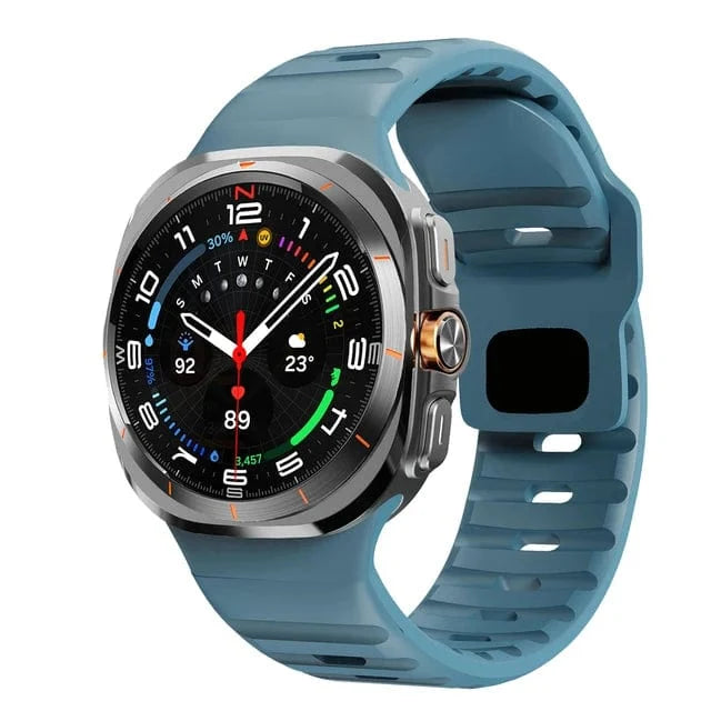 Rugged Sports Watch Band For Samsung Watch 7 Ultra - Sky Blue