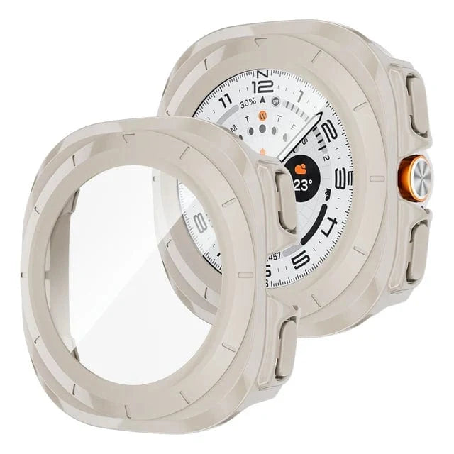 Shockproof Watch Case For Samsung - Ivory