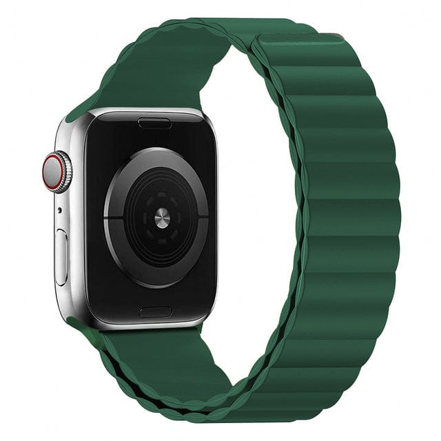 Magnetic Loop Sports Watch Band - Dark Green