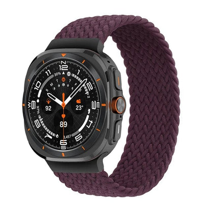 Braided Loop Band For Samsung Watch 7 Ultra - Red Wine