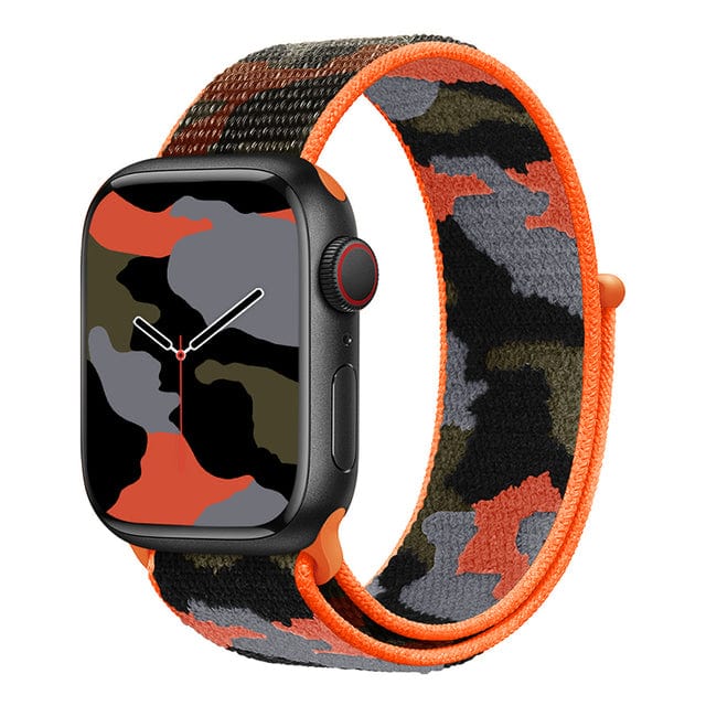 Camo Sports Watch Band - Orange Camo