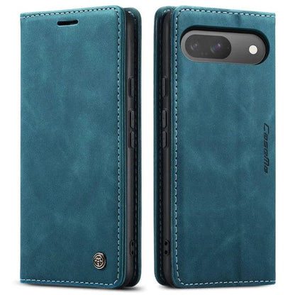 Slim Magnetic Leather Case For Google Pixel - Blue