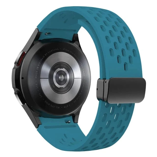 Breathable Magnetic Sports Watch Band For Samsung - Rock Green
