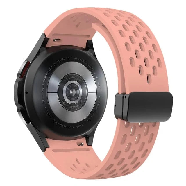 Breathable Magnetic Sports Watch Band For Samsung - Pink