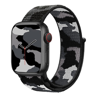 Camo Sports Watch Band - Black Camo