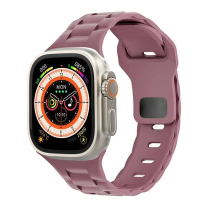 Link Silicone Sports Watch Band - Purple