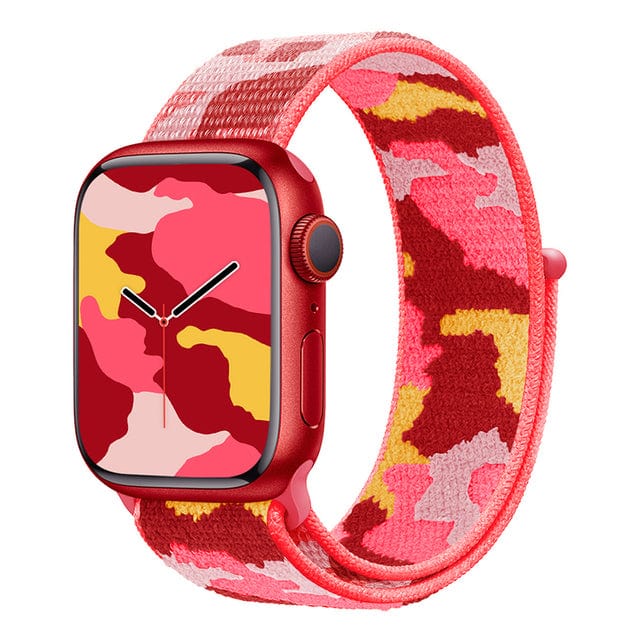 Camo Sports Watch Band - Red Camo