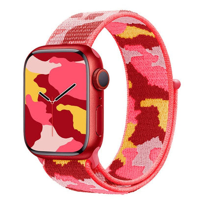 Camo Sports Watch Band - Red Camo