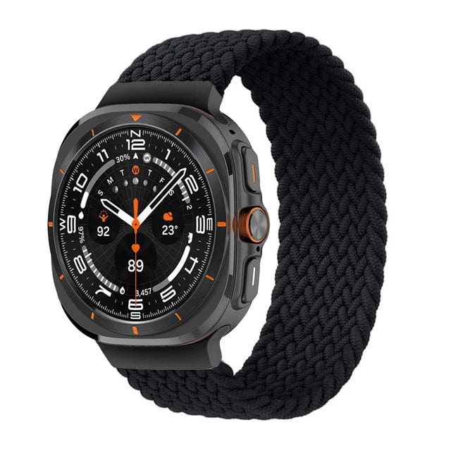 Braided Loop Band For Samsung Watch 7 Ultra - Black