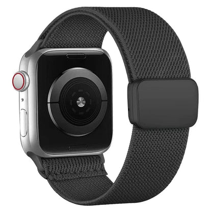 Magnetic Nylon Sports Watch Band - Black