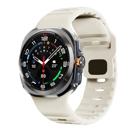 Rugged Sports Watch Band For Samsung Watch 7 Ultra - Cream