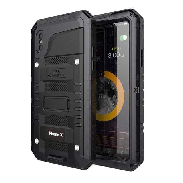 Waterproof Heavy Duty Phone Case - Black