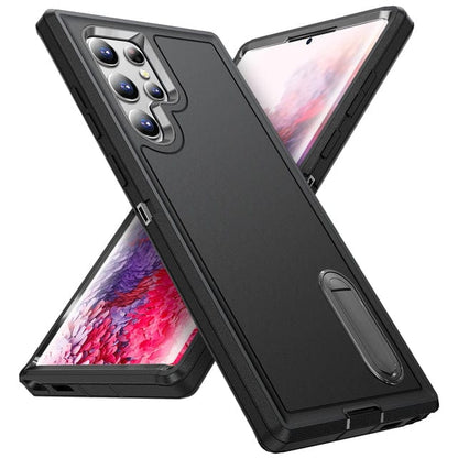 Shockproof Kickstand Case For Samsung Galaxy S - Black