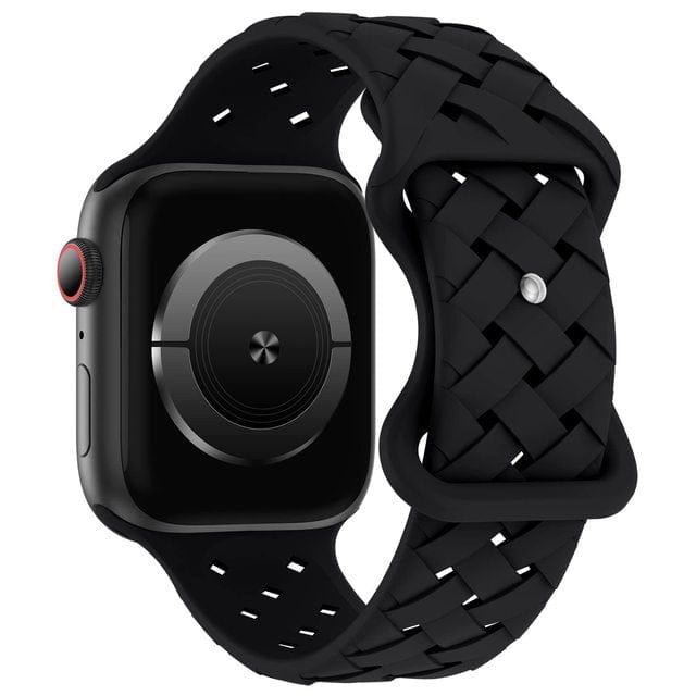 Braided Sports Watch Band - Black