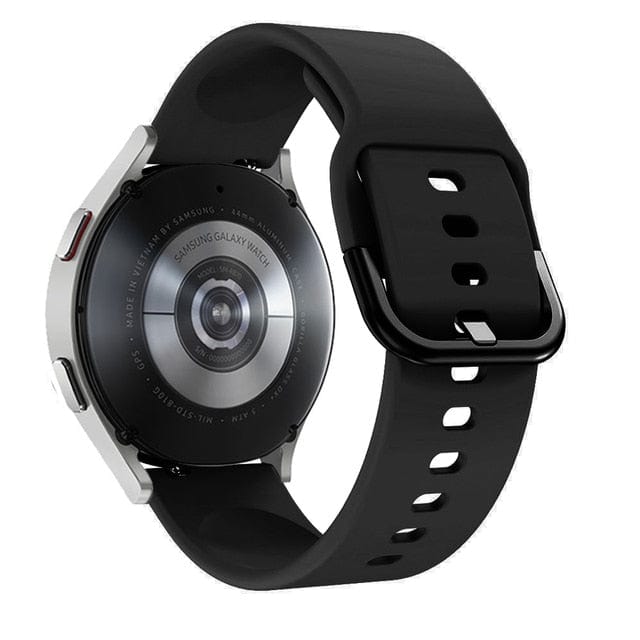 Silicone Sports Watch Band For Samsung - Black