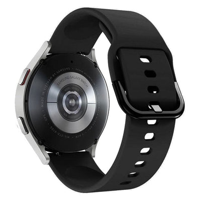 Silicone Sports Watch Band For Samsung - Black