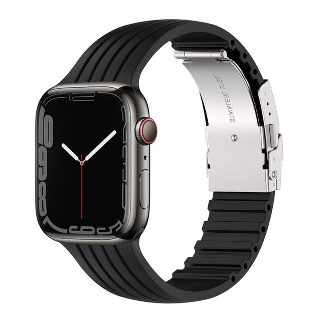 Buckle Sports Watch Band - Black